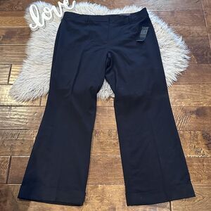 Lane Bryant Madison Trouser Size 18 Women Slacks Straight Leg Black New